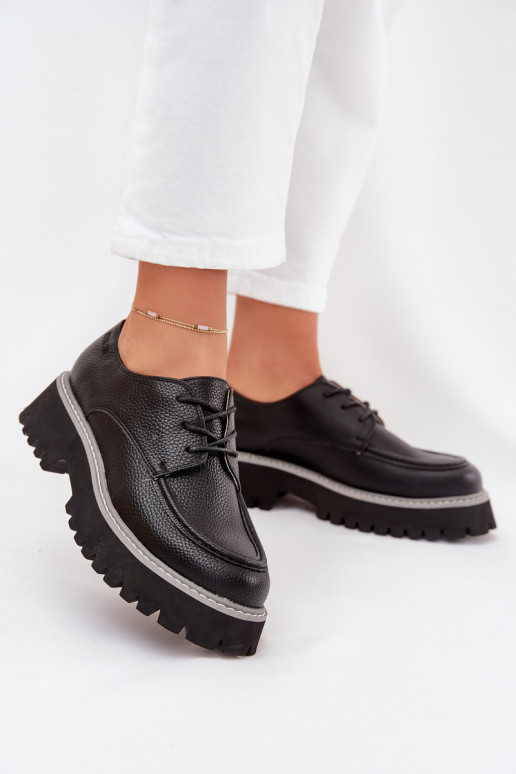 scarpe mocassini da donna Con un pizzo Big Star NN274052 colore nero