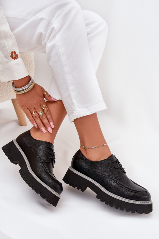 scarpe mocassini da donna Con un pizzo Big Star NN274052 colore nero