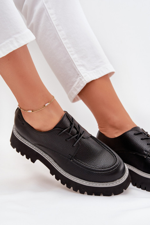 scarpe mocassini da donna Con un pizzo Big Star NN274052 colore nero