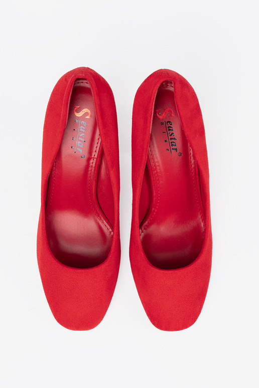 Elegantello classico Rosso tacchi alti z zaokrąglonym noskiem Elegantello classico Rosso tacchi alti z zaokrąglonym noskiem