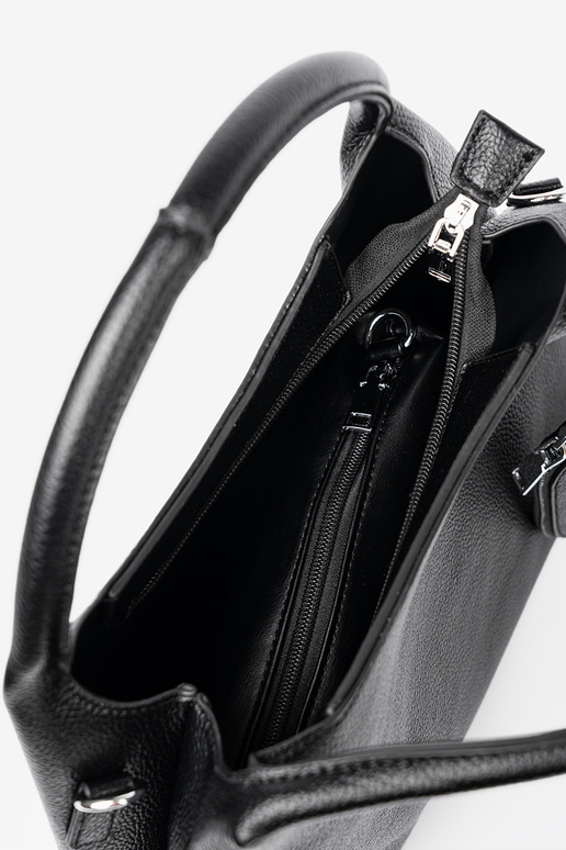 Elegante nero borsetta z kosmetyczką A środku