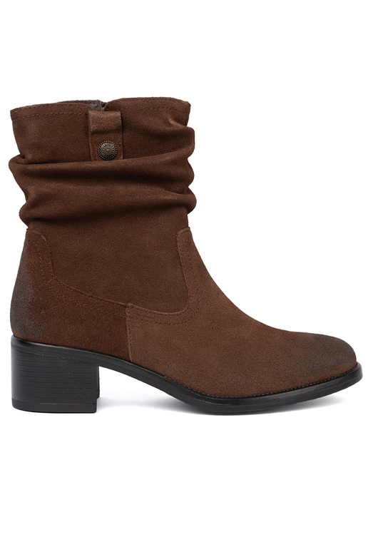 colore marrone pelle scarpe con un top arricciato Sergio Leone