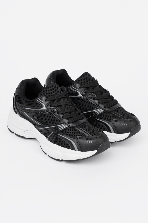 colore nero Scarpe modello sneakers con rete i białą podeszAą