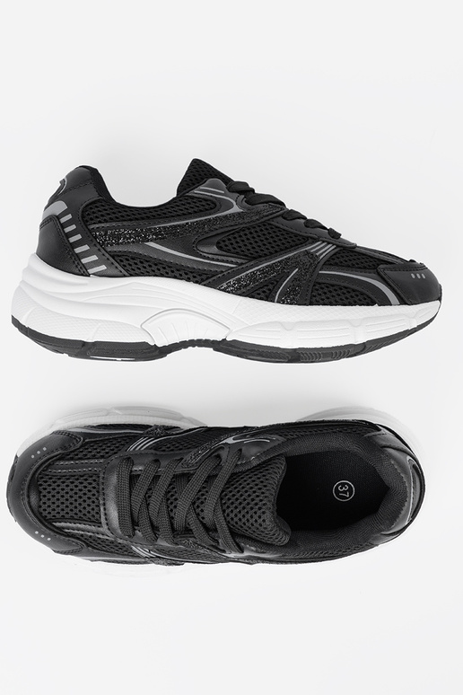 colore nero Scarpe modello sneakers con rete i białą podeszAą