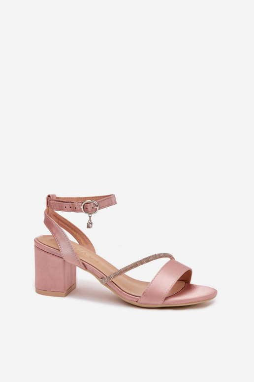 Décolleté in rosa con dettagli scintillanti, Vinceza 20268