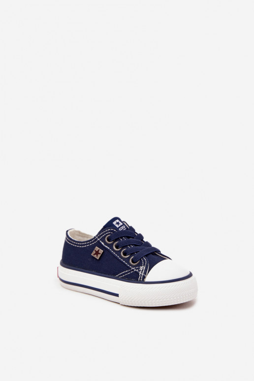 Infantile Elegantello classico scarpe casual Big Star DD374162 blu scuro