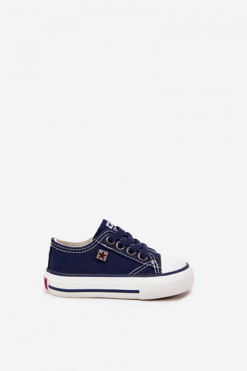 Infantile Elegantello classico scarpe casual Big Star DD374162 blu scuro 2