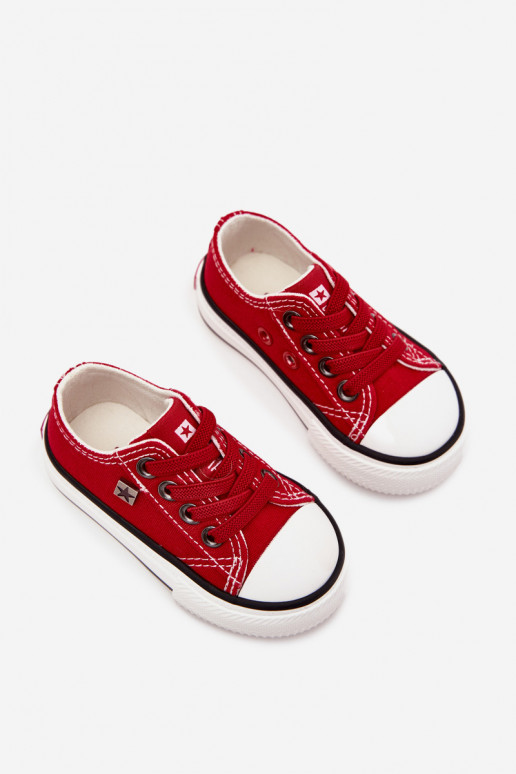 Infantile Elegantello classico scarpe casual Big Star DD374161 colore rosso