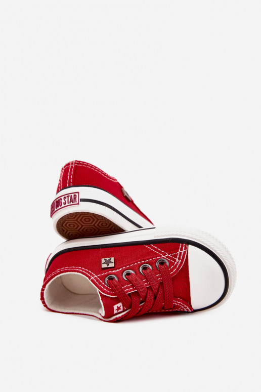 Infantile Elegantello classico scarpe casual Big Star DD374161 colore rosso