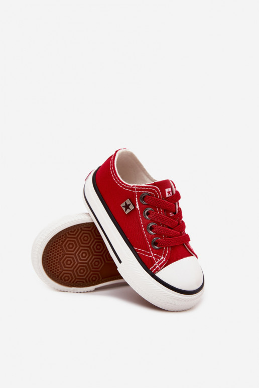 Infantile Elegantello classico scarpe casual Big Star DD374161 colore rosso