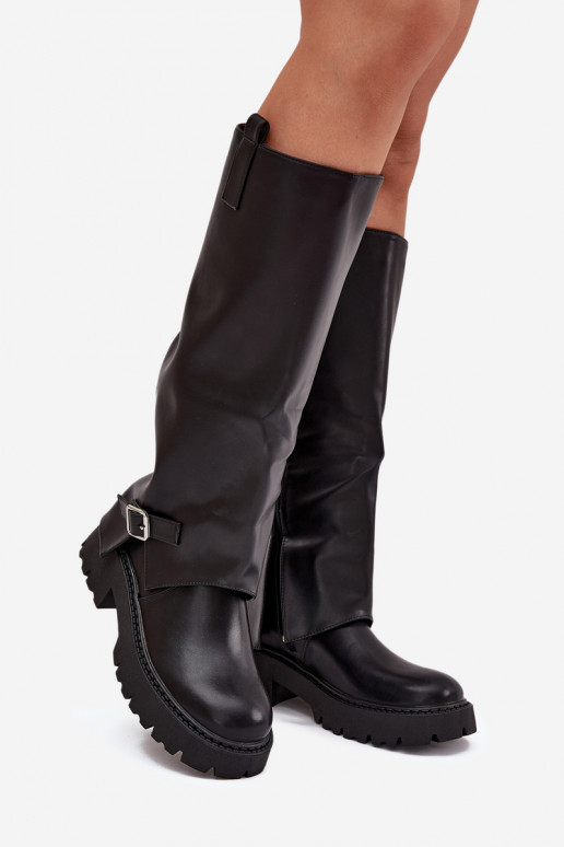 riscaldamento stivaliINyAiniętą CholeAką I con fibbie colore nero Fiorae