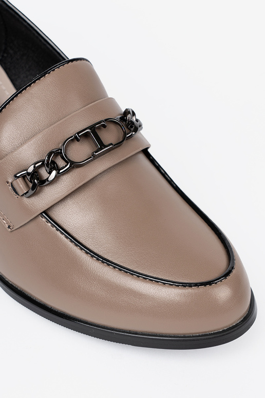 beige donne mezze scarpe sui tacchi alti