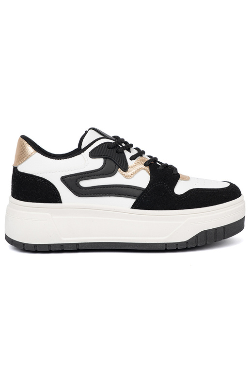 Nero e Colore bianco Scarpe modello sneakers ze d oromi detalami