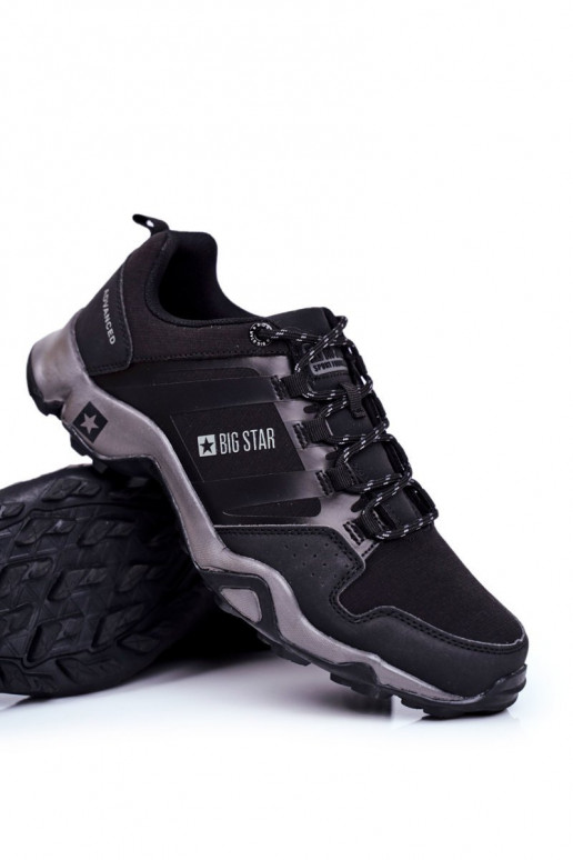 Scarponi da trekking per uomo Big Star Outdoor colore nero GG174269