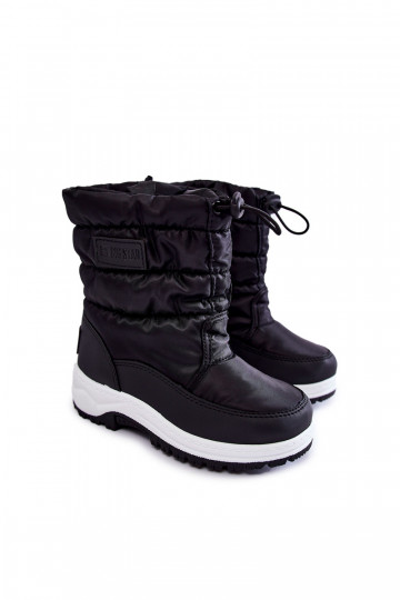 Stivali da neve per bambini con zip Big Star KK374235 nere 2