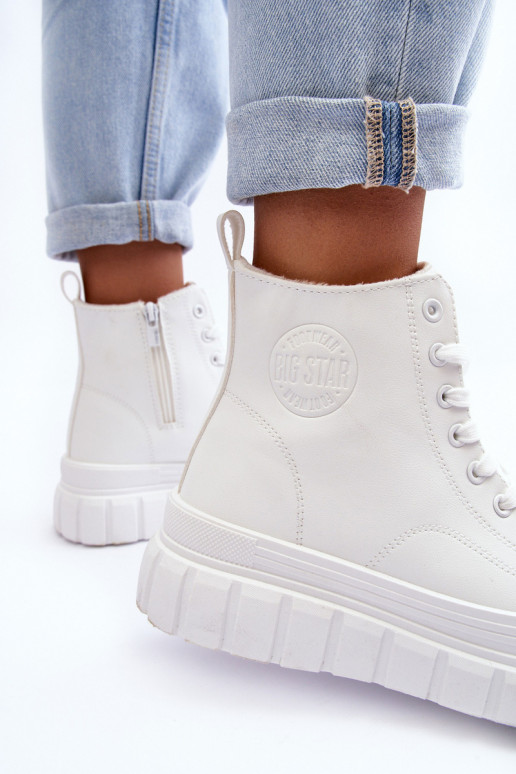 riscaldamento Pelle scarpe casual Al Castello Big Star MM274624 Colore bianco