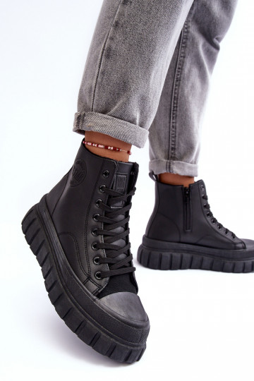 riscaldamento Pelle scarpe casual Al Castello Big Star MM274625 colore nero