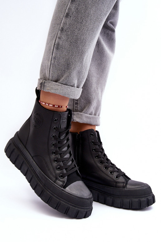 riscaldamento Pelle scarpe casual Al Castello Big Star MM274625 colore nero