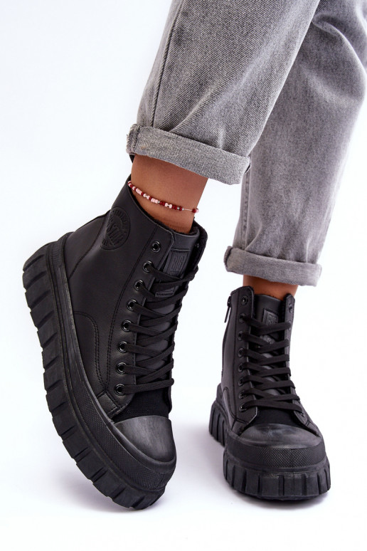 riscaldamento Pelle scarpe casual Al Castello Big Star MM274625 colore nero