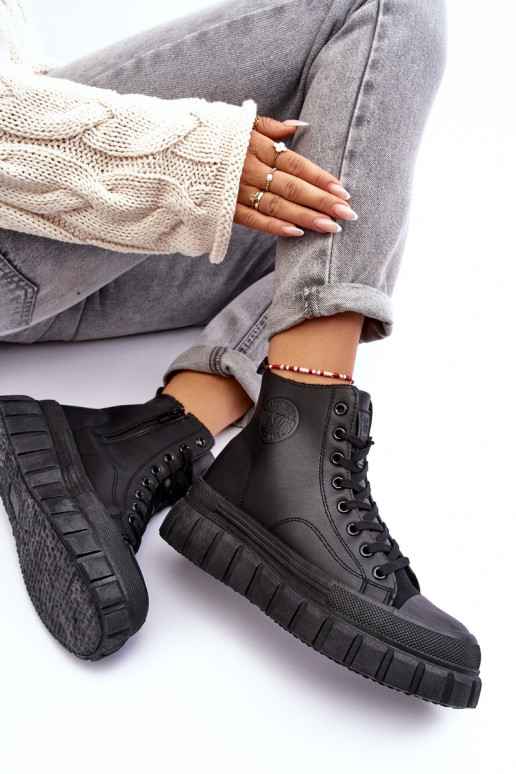 riscaldamento Pelle scarpe casual Al Castello Big Star MM274625 colore nero