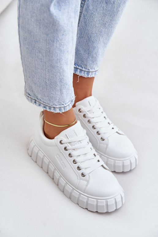 riscaldamento Scarpe modello sneakers Femminile Big Star MM274616 Colore bianco