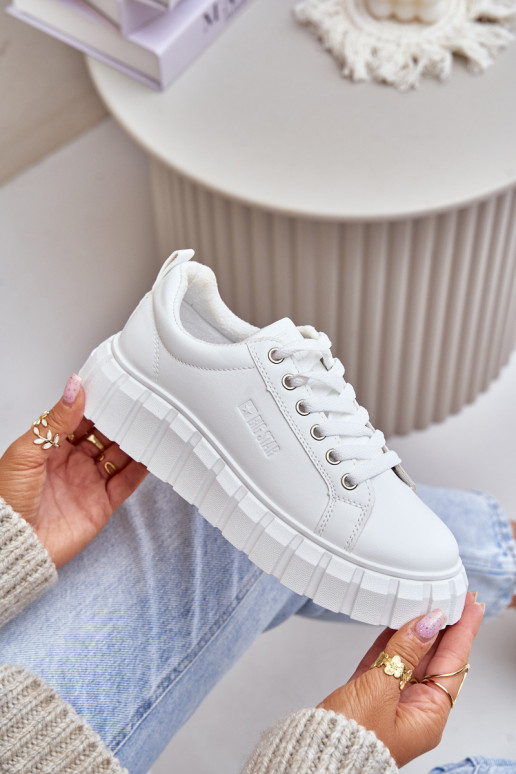 riscaldamento Scarpe modello sneakers Femminile Big Star MM274616 Colore bianco