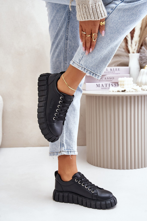 riscaldamento Scarpe modello sneakers Femminile Big Star MM274617 colore nero