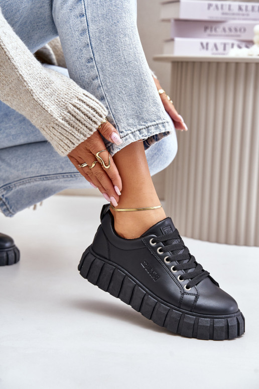 riscaldamento Scarpe modello sneakers Femminile Big Star MM274617 colore nero