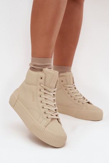 Scarpe casual imbottite con platforma Big Star OO274795 color sabbia 2