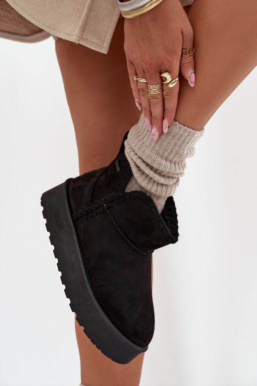 Stivali da neve Femminile con una piattaformaPrzeszyciami Big Star SS274128 colore nero