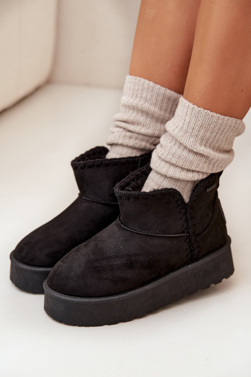 Stivali da neve Femminile con una piattaformaPrzeszyciami Big Star SS274128 colore nero