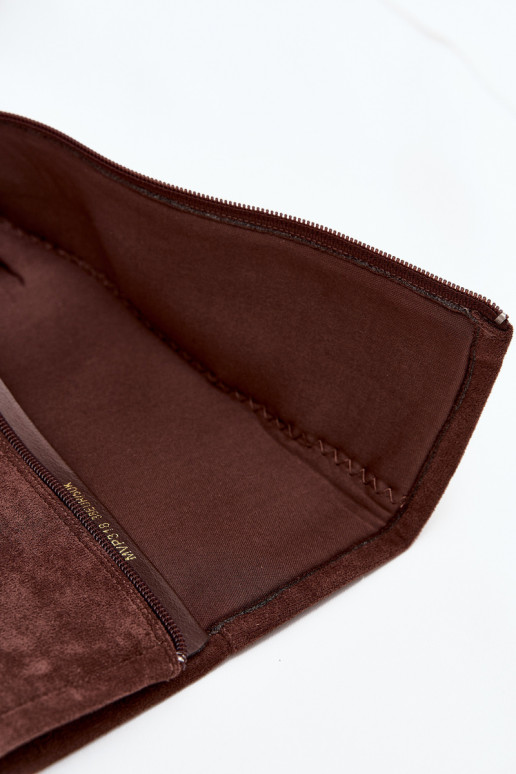 Stivali in camoscio alti con tacco largo marrone Eelin