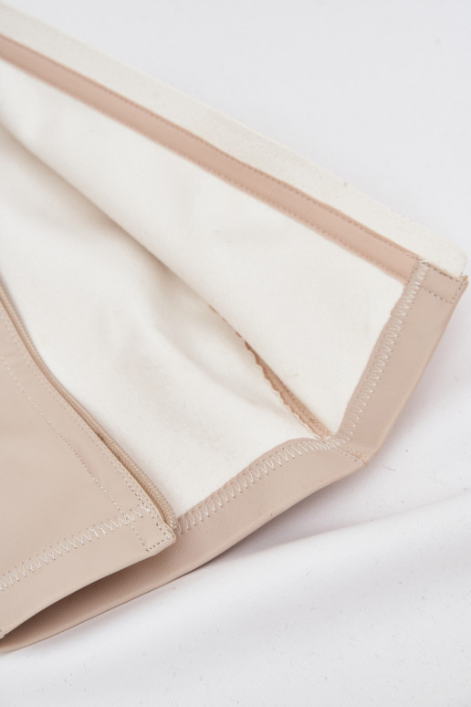 Stivali alti da donna con tacco e piattaforma color avorio Yavira