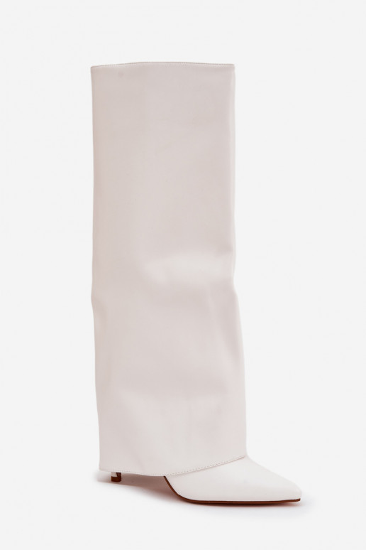 riscaldamento stivali con tacchi sottiliINyAiniętą CholeAką Colore bianco Tamonia