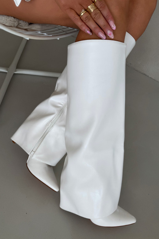 riscaldamento stivali con tacchi sottiliINyAiniętą CholeAką Colore bianco Tamonia