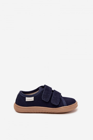 Infradito blu scuro "Barefoot" per bambini "Sklandžiai" Milami Saphira 2