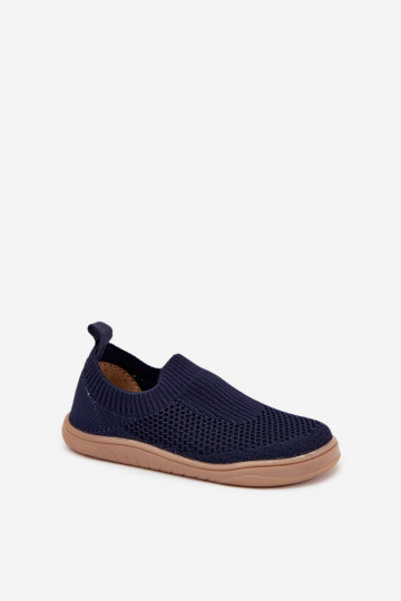 Infradito blu scuro "Barefoot" slip-on per bambini Milami Tai Tuririselle