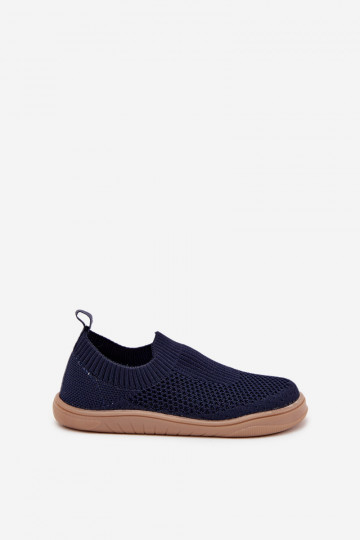 Infradito blu scuro "Barefoot" slip-on per bambini Milami Tai Tuririselle 2