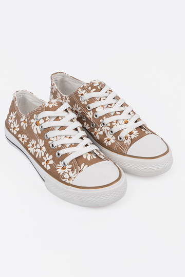 beige Scarpe da donna A fiori