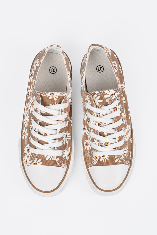 beige Scarpe da donna A fiori