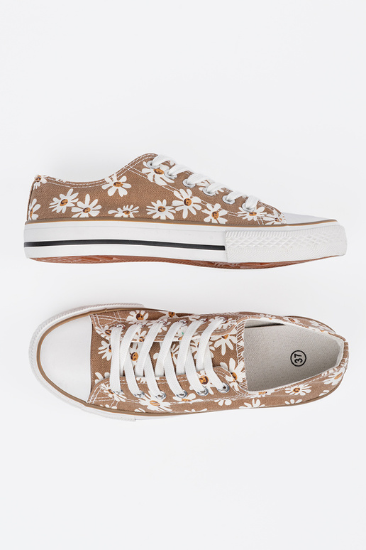 beige Scarpe da donna A fiori