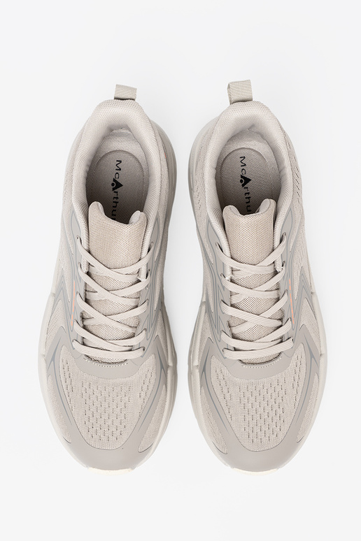 Conveniente scarpe sportive colore grigio z siateczkoAą strukturą McArthur