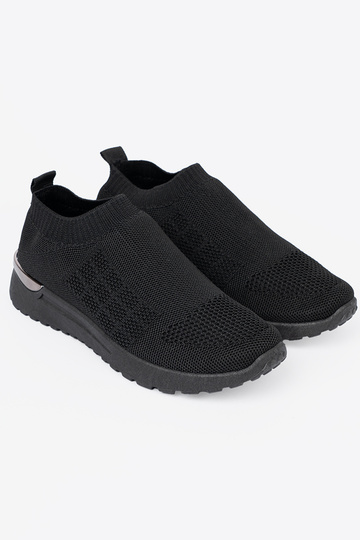 colore nero scarpe sportive slip-on z siateczkoAą choleAką