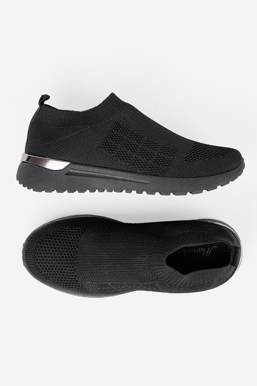 colore nero scarpe sportive slip-on z siateczkoAą choleAką