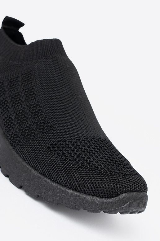 colore nero scarpe sportive slip-on z siateczkoAą choleAką