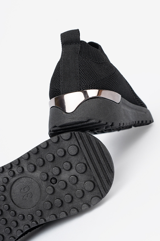 colore nero scarpe sportive slip-on z siateczkoAą choleAką