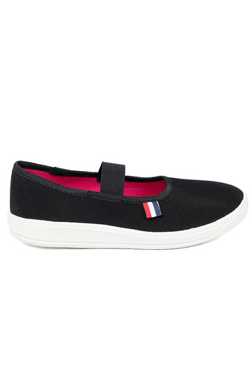  colore nero scarpe z flessibilem paskiem 2