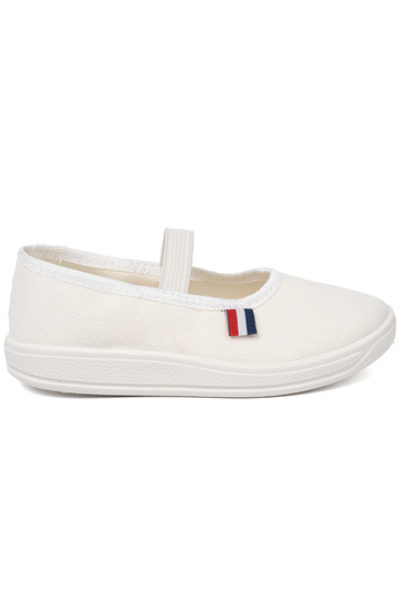  Colore bianco scarpe z flessibilem paskiem 2
