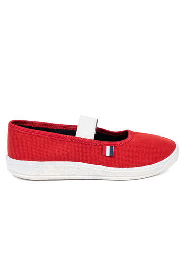 Rosso scarpe z flessibilem paskiem 2