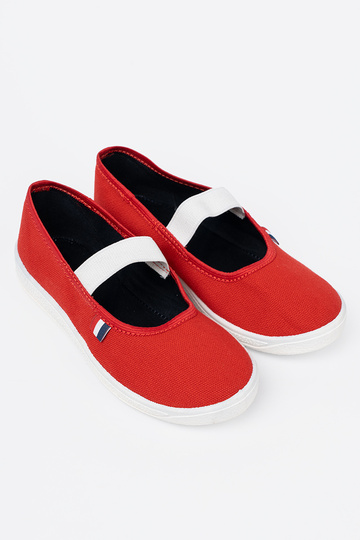  Rosso scarpe z flessibilem paskiem
